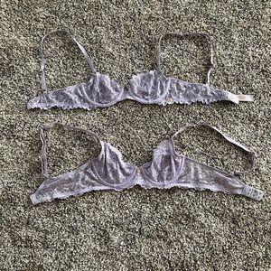 Lilac lavender savage x fenty lingerie bras